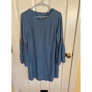 beachlunchlounge Denim Blue Mini Dress